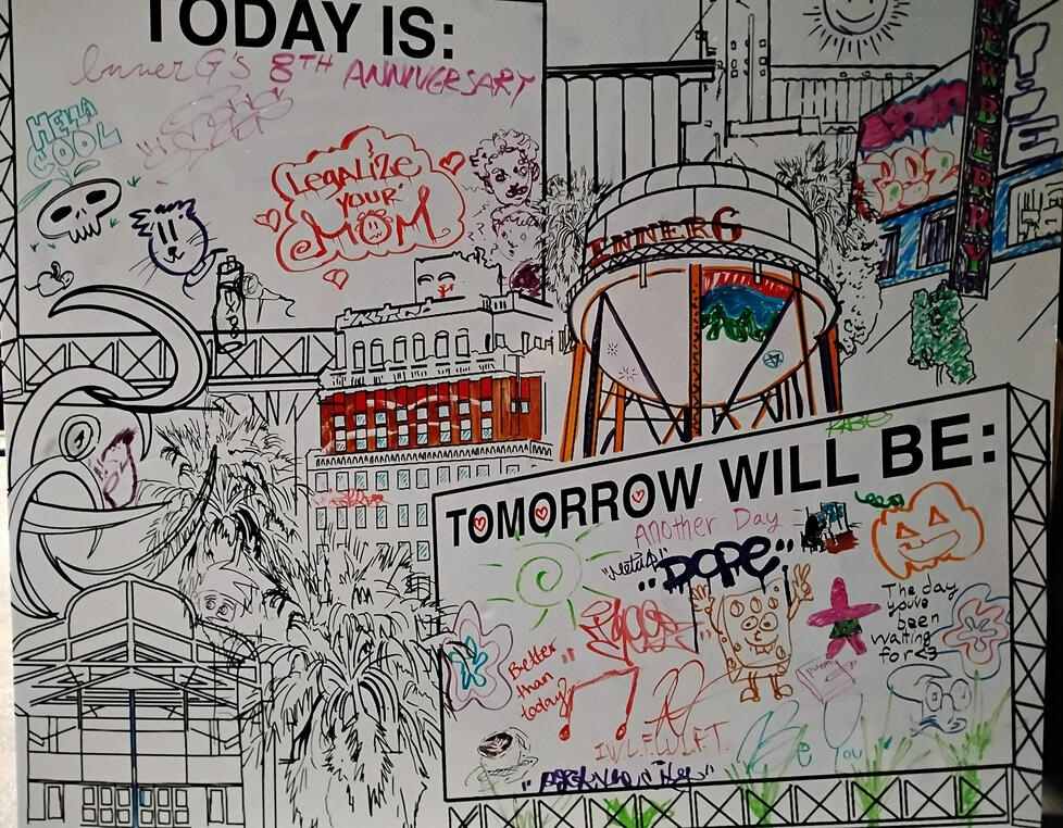 Finished product of the three-hour InnerG Anniversary Festival.